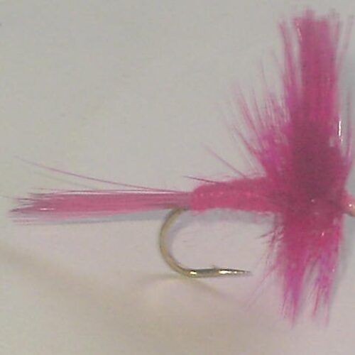 Pink cahill dry fly